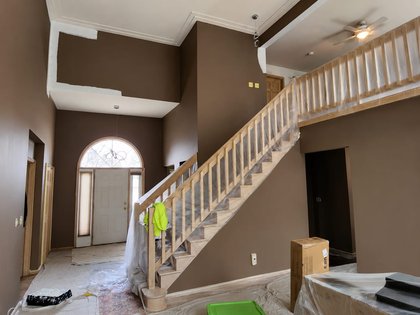 Residential exterior painting before