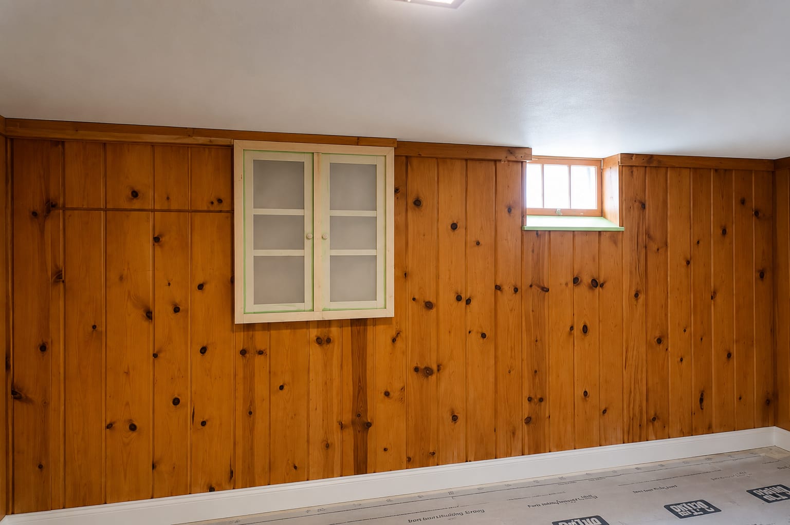 Interior wall before restoration
