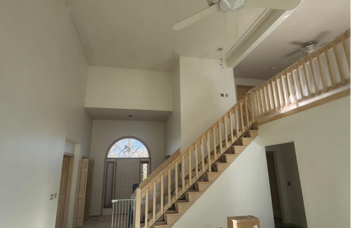Residential exterior painting after