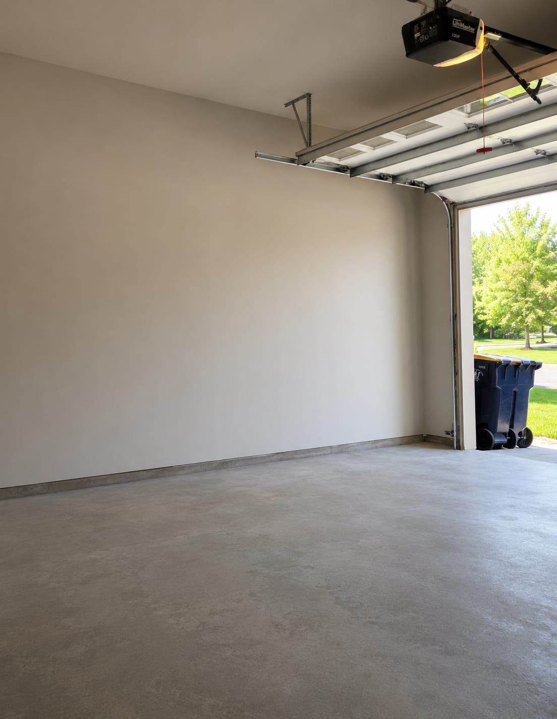 Interior wall after restoration